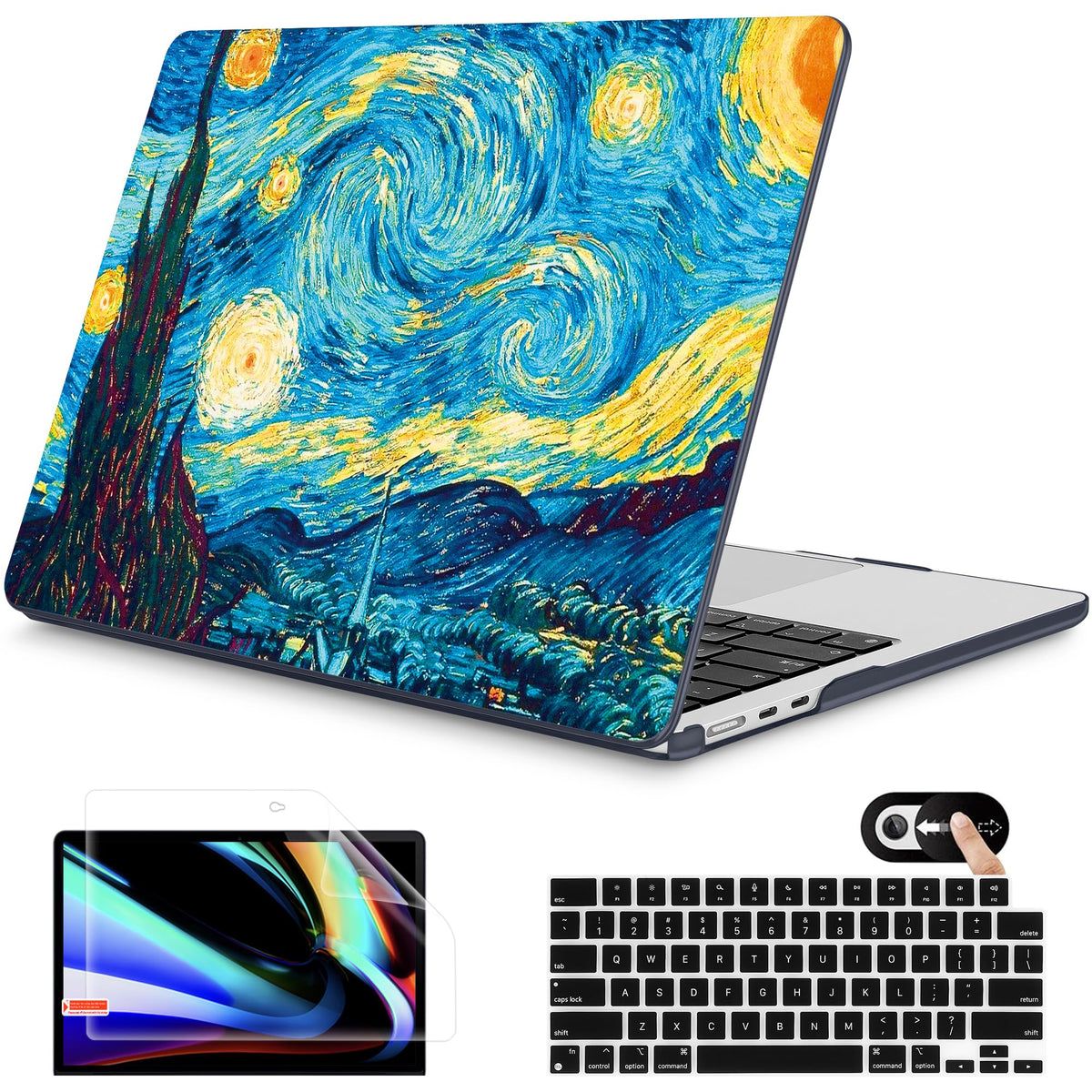 Mektron for 2026 MacBook Air 13-inch M5 Laptop Case A3449 with 13.6-inch Liquid Retina Display Fits 2025 A3240 M4 2024 A3113 M3 2023 A2681 M2 Printed Shell for MacBook Air 13.6", Dahlia Flower C035