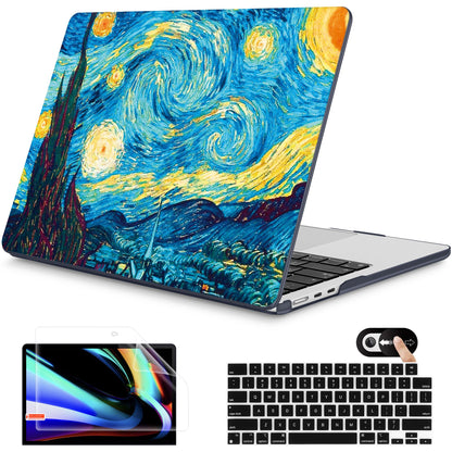 Mektron for 2026 MacBook Air 13-inch M5 Laptop Case A3449 with 13.6-inch Liquid Retina Display Fits 2025 A3240 M4 2024 A3113 M3 2023 A2681 M2 Printed Shell for MacBook Air 13.6", Dahlia Flower C035