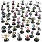Monster Protectors 56 Fantasy Mini Figures - All Unique Designs - 1" Hex-Sized Compatible with DND Dungeons Dragons, Pathfinder, RPG Tabletop Games - Features Goblins, Orcs, Gnolls, Skeletons & More