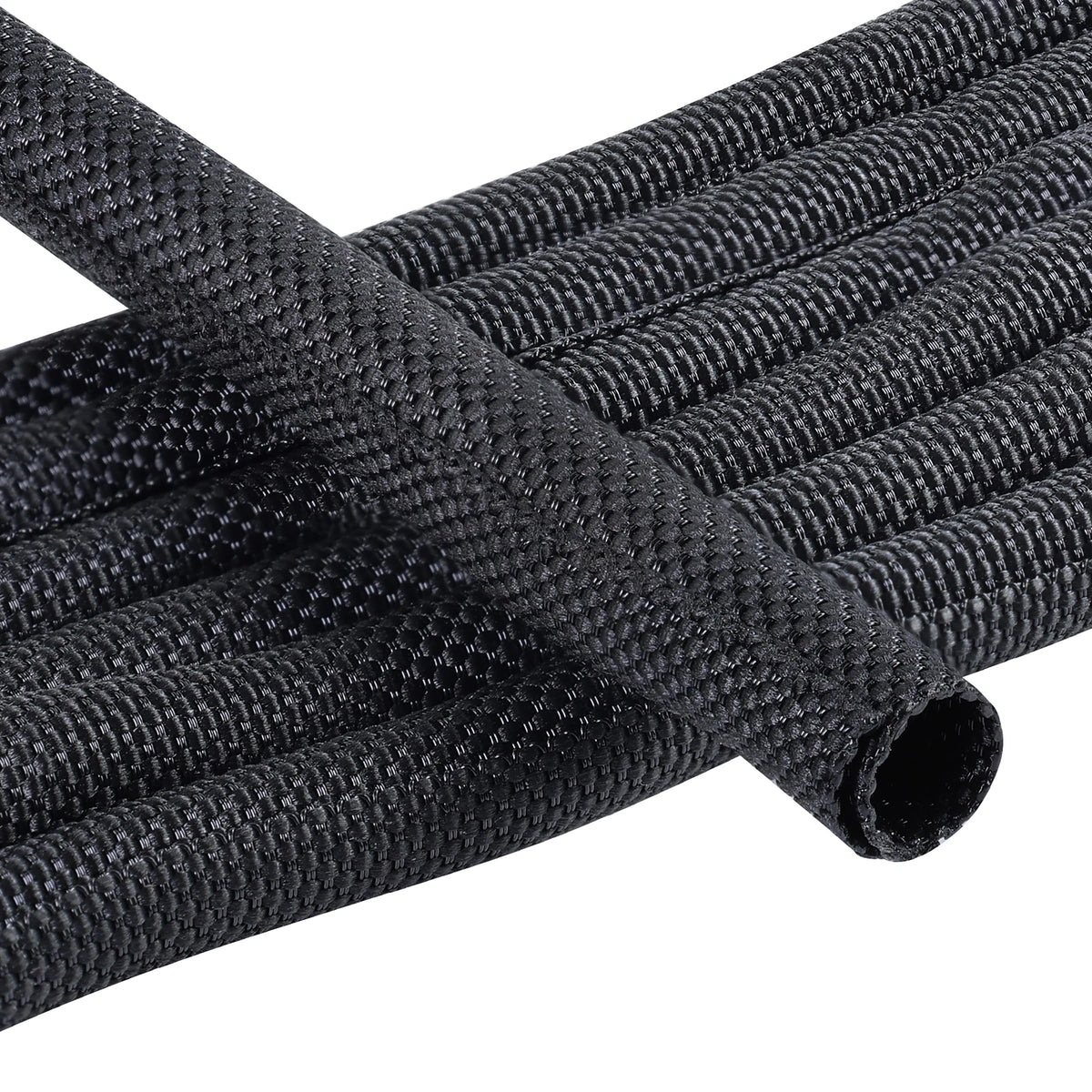 Sonoreboom Split Braided Sleeve Cable Wire Loom Cord Covers 3/4''-16ft
