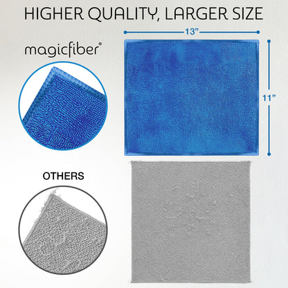 MagicFiber Microfiber Cleaning Cloth, Rags & Dish Towels, 12pk, Large 13x11