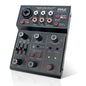 Pyle 3-Channel Professional Wireless DJ Audio Mixer - Bluetooth 5.0 - USB Interface - XLR+6.35mm Mic/Line/Guitar Input - 3.5mm Mic Input - RCA - AUX - Headphone Jack - +48V Phantom Power - PAD33MXUBT