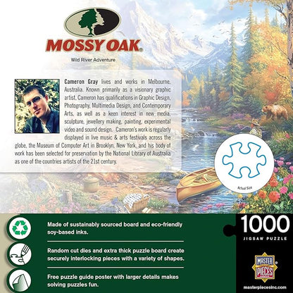 MasterPieces 1000 Piece Jigsaw Puzzle for Adults - Mossy Oak - Wild River Adventure - 19.25"x26.75"