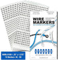 Premium Wire Marker Book for Cable Management, Vinyl-Coated, High-Tack Adhesive, Electric Panel Wire Label Stickers - 10 Pages, 1 Book, Numbered 46-90 (Pack of 1)