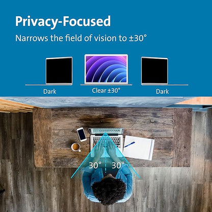 Kensington MagPro™ 13.3" (16:9) Magnetic Privacy Screen for Laptop, Removable 16:9 Laptop Privacy Filter, Anti-Glare, Blue Ray Reduction, Compatible with HP/Dell/Acer/Asus/Samsung/Lenovo (K58351WW)