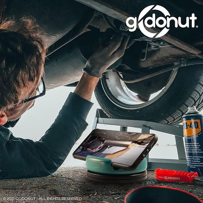 GoDonut – Phone Stand 360 Swivel – Cell Phone Holder + iPad Stand Desk Organizer - Compatible with Tablet, iPhone, Kindle & Most Smartphones – Hunter Green