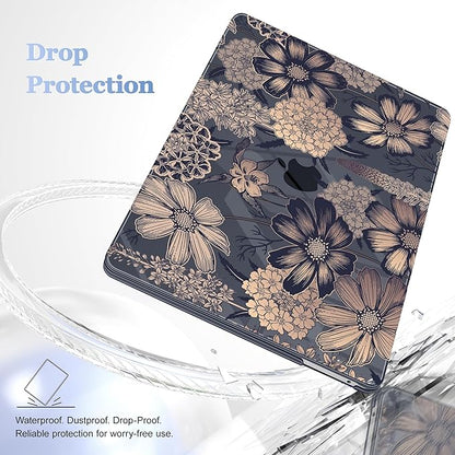Case for MacBook Pro 13 inch with/Without Touch Bar (2016-2022, M2 A2338 M1 A2289 A2251 A2159 A1989 A1706 A1708), Hard Shell + Keyboard Cover + Dust Plug - Spring Floral