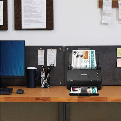 Epson Workforce ES-500W II Wireless Color Duplex Desktop Document Scanner for PC and Mac, with Auto Document Feeder (ADF) and Scan from Smartphone or Tablet (Renewed)