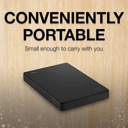 Seagate Portable 5TB External Hard Drive HDD – USB 3.0 for PC, Mac, PS4, & Xbox - 1-Year Rescue Service (STGX5000400), Black