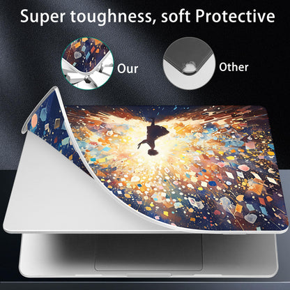 Lepeoac Case for 2026-2021 MacBook Pro 16-inch M5,Colorful Lights & Stars