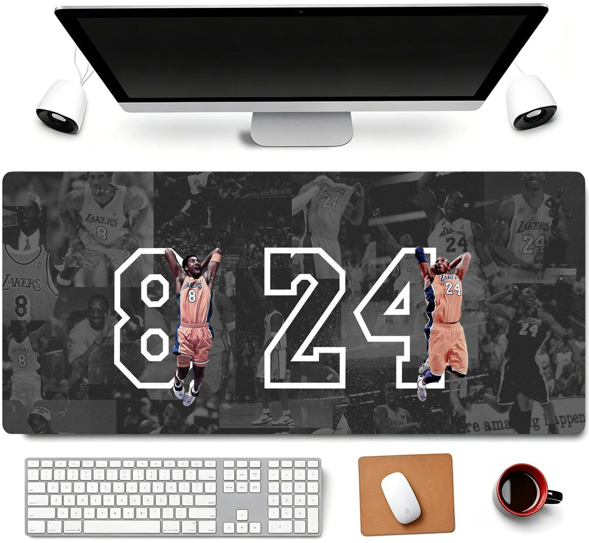 RTGGSEL 31.5x11.8 Inch Non-Slip Long Extended Large Gaming Mouse Pad with Stitched Edges XL Laptops Keyboard Mouse Mat（KB）