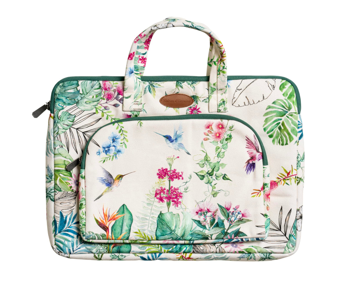Maison d' Hermine Laptop Bag with Front Pocket Upto 15.5 inch Laptop Tablet