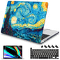 Mektron Designed Case for MacBook Pro 16 Inch A2141 Cover 2019 Release 16" with Liquid Retina Display/Touch ID, Plastic Hard Shell with Keyboard Skin & Screen Protector, Butterfly Flower C077