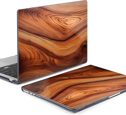 MEEgoodo Case for M4/M3/M2 MacBook Air 13.6 inch Case 2025 2024 2022, Fit Model A3240/A3113/A2681, Laptop Hard Shell with Keyboard Cover Compatible with MacBook Air 13 inch, Tree Rings