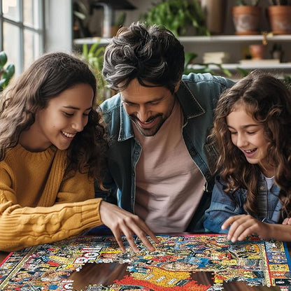 White Mountain Puzzles Rock 'N Roll - 1000 Piece Jigsaw Puzzle