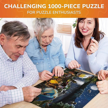 QUOKKA Jigsaw Puzzles 1000 Pieces for Adults - Campfire Activity for Kids Ages 8-12 and Up - Colourful Game Toy for Family