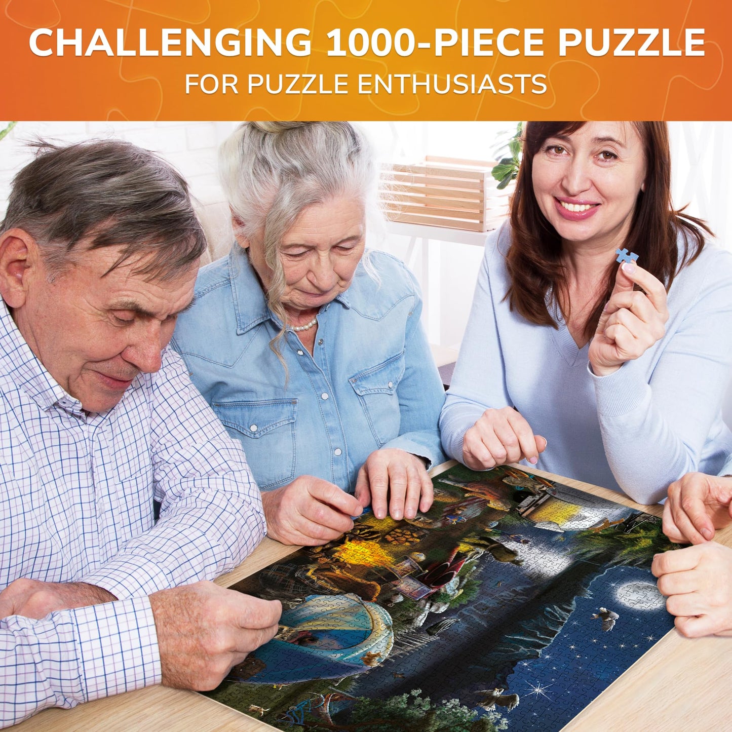 QUOKKA Jigsaw Puzzles 1000 Pieces for Adults - Campfire Activity for Men and Women - Colourful Game Toy for Family
