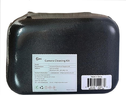 UES 21-in-1 Camera Cleaning Kit: 10 Full-Frame Sensor Cleaning Swabs, 5 Lens Cleaning Cloth, Air Blower, Lens Cleaning Pen, Lens and Sensor Liquid Cleaner, Lens Cleaning Paper, Screen Cleaning Cloth