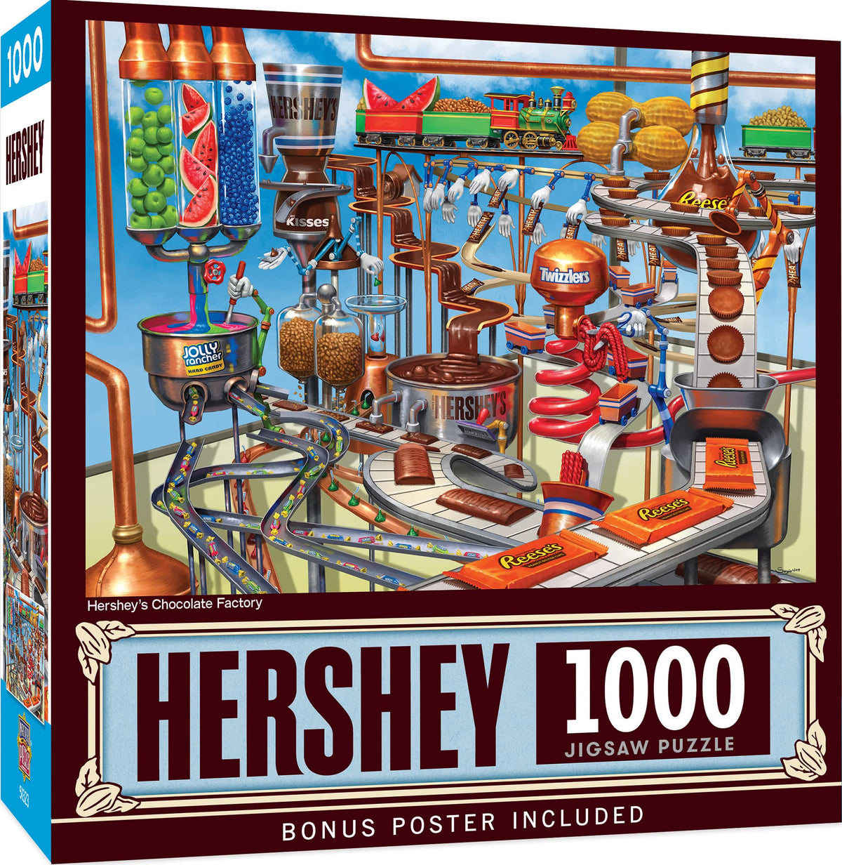 MasterPieces 1000 Piece Jigsaw Puzzle for Adults, Family, Or Youth - Hershey's Chocolate Factory - 19.25"x26.75"