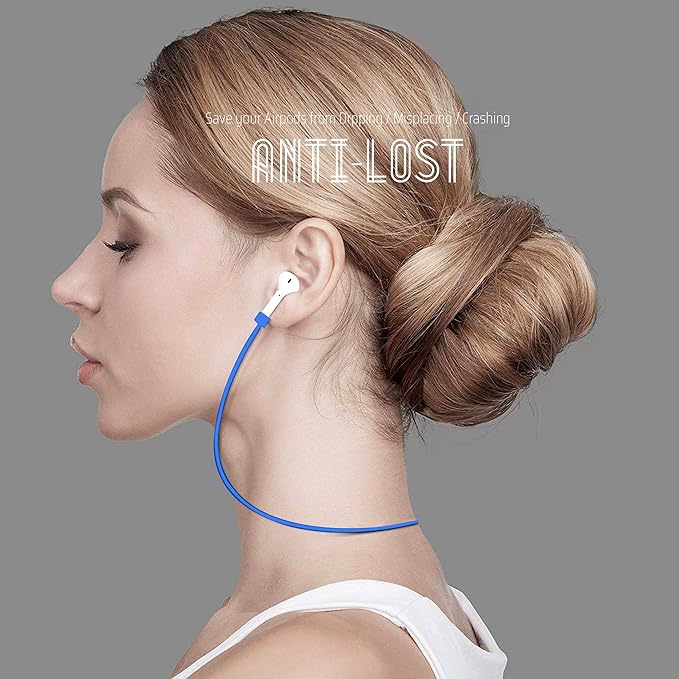 Ultra Strong Magnetic Airpod Pro Strap Anti-Lost Cord Sports Lanyard Compatible with Airpods 3rd 2nd Generation Pro 3 2 1 (3 Blue)