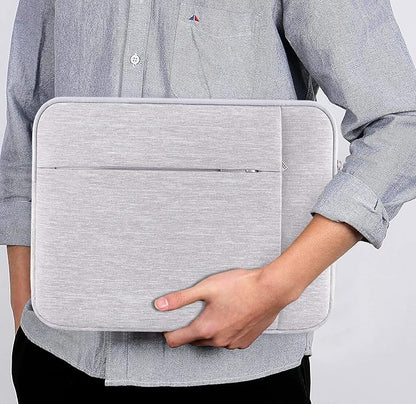 Lacdo Tablet Sleeve Case for 13 inch New iPad Air M3 M2 2025-2024, 13 inch New iPad Pro M4 2024, 12.9" iPad Pro 6 5 4 3 with Magic Keyboard and Smart Keyboard Folio, Water-Resistant Tablet Bag, Gray