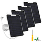 5W Arlo Solar Panel Charger Compatible with Arlo Essential Spotlight/XL Spotlight Camera, Arlo Essential Solar Panel Charger w/ 10ft Waterproof Micro USB Charging Cable, Adjustable Wall Mount, 4 Pack
