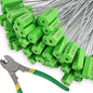 ayktiuf 240 Pieces Security Cable Seals, Metal Number Security Tags for Truck, Trailers, Cargo, Containers, Vans, Oil Tank, Milk Vehicle (Green, 240 Pack)