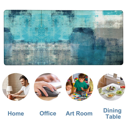 NITAHHHY Large Mouse Pad Creative Mosaic Gaming Desk Pad Computer Keyboard Non-Slip Waterproof Mouse Mat with Rubber Base and Stitched Edges Entertainment Office Writing Desk Mat 35.4 x 15.7 Inches