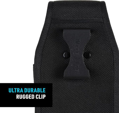 Nite Ize Clip Case Hardshell Universal Rugged Holster - Protective Phone Holder with Belt Clip - Holster for Men's & Women's Belts - Utility Belt Phone Pouch - XX-Large, Black