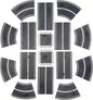 Stratagem Neoprene Tabletop Miniature Scenery|Wargaming Street Terrain for RPG, Modular Strategy Battlemat|13ft of Streets