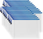 AUSTARK 20 Pcs Zipper File Bags, Plastic Mesh Pouch, Board Game Storage Bag, Waterproof Bags for Office School (B5 Size 11.4''x8.2'', White and Blue)