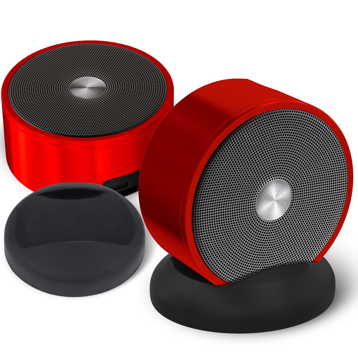 Long Run Technologies Paired Bluetooth Speakers - Surround Sound Stereo Pairing Linkable for Home TV Car