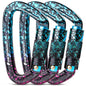 FresKaro 25kN Climbing Carabiners Double Locking Carabiner Clips, Heavy Duty Carabiner for Rock Climbing, Rappelling, Hunting, or Survival Gear kit, Gym Equipment, Cerfified UIAA Carabiner Black