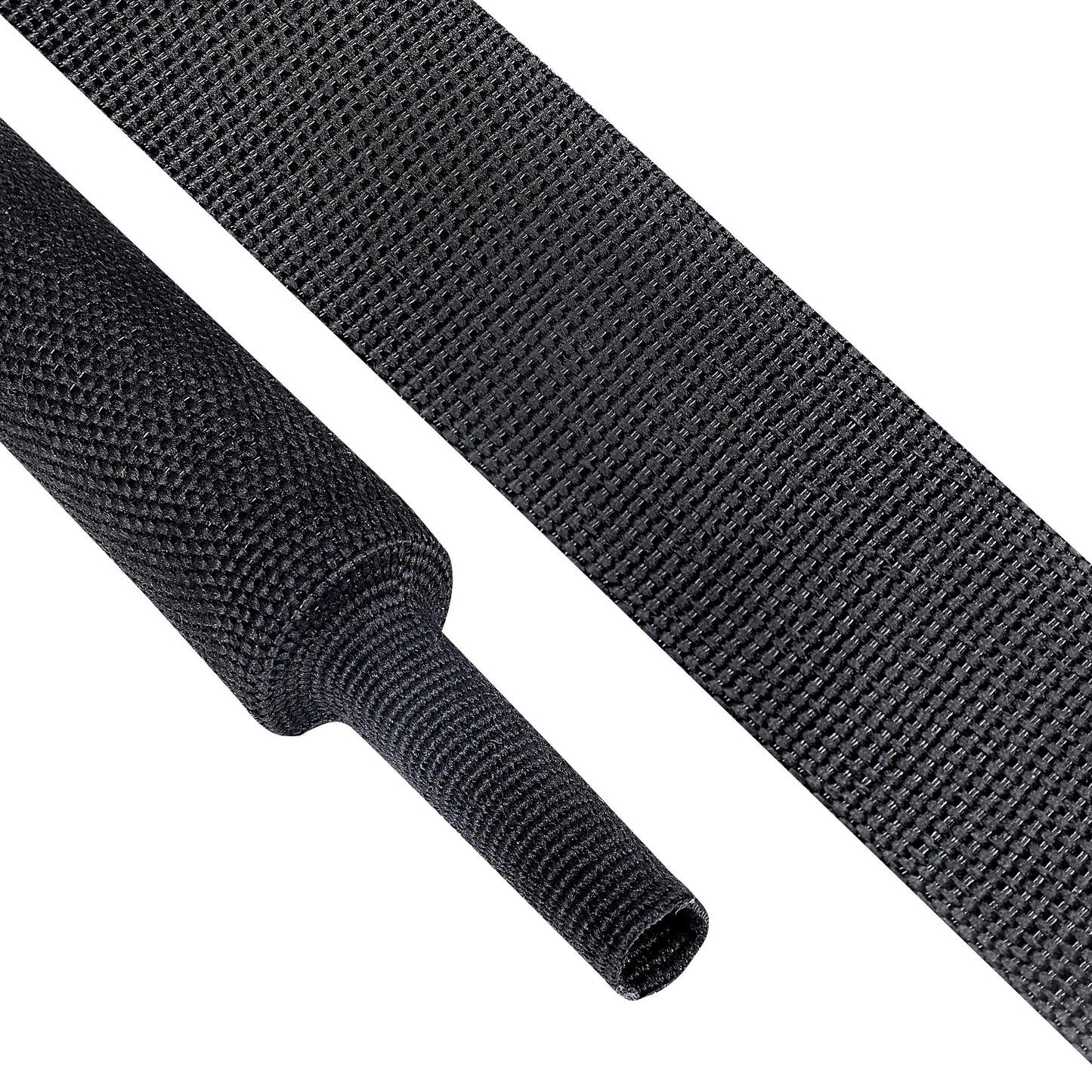 BuyUneed 2:1 Ratio Heat Shrinkable Braided Wiring Sleeving 3/4" ID-46ft
