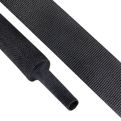 BuyUneed 2:1 Ratio Heat Shrinkable Braided Wiring Sleeving 3/4" ID-46ft