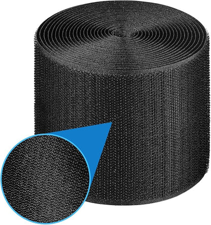 Cable Floor Strip Cord Cover Grip Floor Cable Protector Carpet Cable Management, Hold Cords in Place, Keep Cables Organized, Protect Cords and Prevent a Trip Hazard, 3 Inch x 10 Feet (10 Feet, Black)