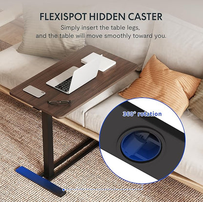 FLEXISPOT 28''Adjustable C Table Gas Spring Mobile Side End Table