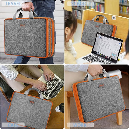 ZINZ Expandable Laptop Case 15.6 Inch Sleeve, Protective Carrying Case Compatible with MacBook Neo 16", MacBook Pro 16"/15.4", Dell XPS 16" and Most 15" 15.6" 16" Notebook，G01OG01