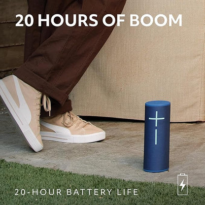 Ultimate Ears MEGABOOM 4 Portable Waterproof Bluetooth Speaker, 360-Degree Sound, Thundering Bass, 147ft Range, 20-Hour Battery, Floating Speaker - Red
