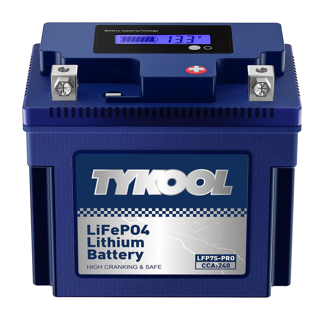 TYKOOL LFP7S-PRO Lithium Battery, Replaces YTZ7S / YTX7L,12V 4Ah 240CCA LiFePO4 Motorcycle Battery for Honda KTM Yamaha Harely,For ATV, UTV, Snowmobile, Motocross, Lawn Mower, Jet Ski, Motorboat