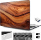 MEEgoodo for MacBook Air 13.3 inch Case 2021 2020 2019 2018 A2337 M1 A2179 A1932, Laptop Shell for MacBook Air M1 with Keyboard Webcam Cover & Trackpad Film & Type C Adapter,Tree Rings