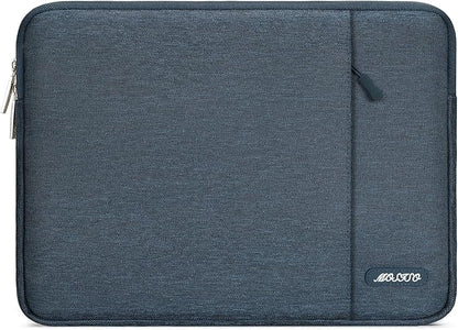 MOSISO Laptop Case 13 inch, 13 inch Laptop Sleeve Compatible with MacBook Air M4 M3 M2 M1 2025-2018 / Pro M2 M1 2025-2016, Polyester Vertical Computer Sleeve Bag with Pocket, Haze Blue