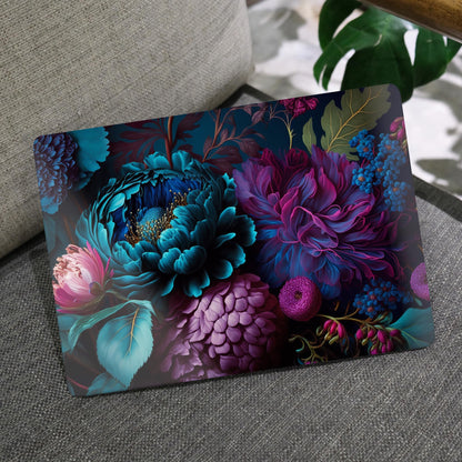 MEEgoodo for MacBook Air 13.3 inch Case 2021 2020 2019 2018 A2337 M1 A2179 A1932, Hard Shell with Keyboard Webcam Cover & Trackpad Film & Type C Adapter for MacBook Air M1, Beautiful Fantasy Flower
