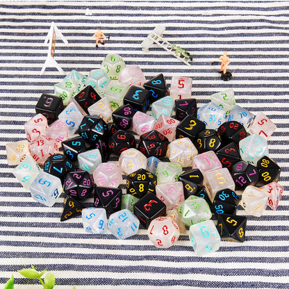 Polyhedral Dice Set, 70 Pcs DND Dice with 10 Pouche