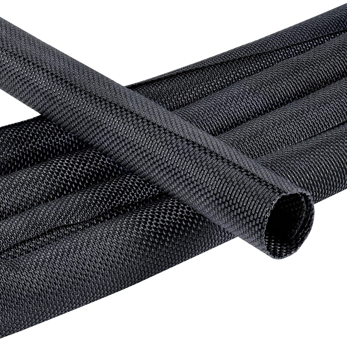 Sonoreboom Split Braided Sleeve Cable Wire Loom Cord Covers 3/4''-16ft
