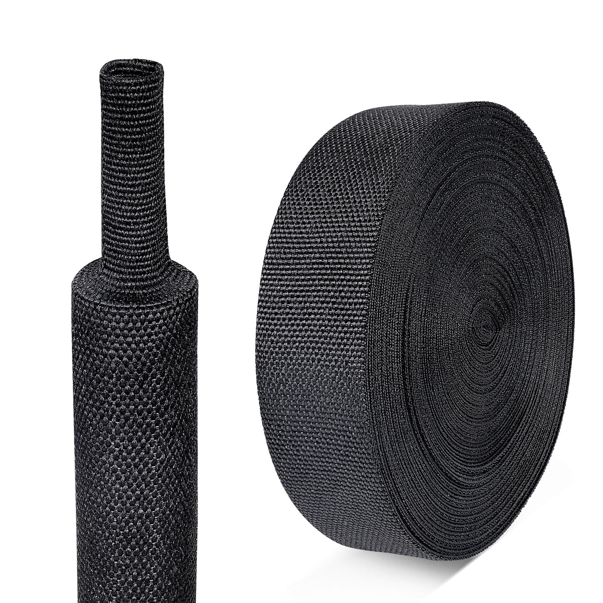 BuyUneed 2:1 Ratio Heat Shrinkable Braided Wiring Sleeving 3/4" ID-46ft