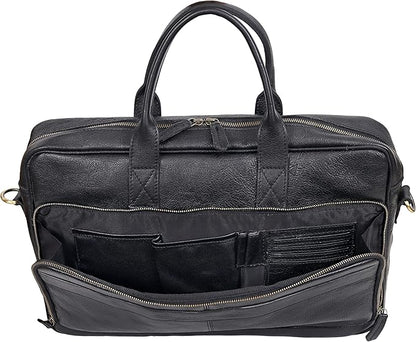 VC VINTAGE COUTURE Leather briefcase bag for men Leather Laptop Bags For Men and Women Travel Messenger Bag