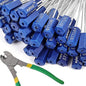 1200 Pieces Security Cable Seals, Metal Number Security Tags for Truck, Trailers, Cargo, Containers, Vans, Oil Tank, Milk Vehicle (Blue, 1200 Pack)