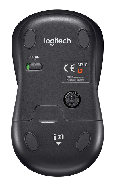 Logitech MK335 Full Size Quiet Wireless Keyboard Mouse Combo - Black/Silver
