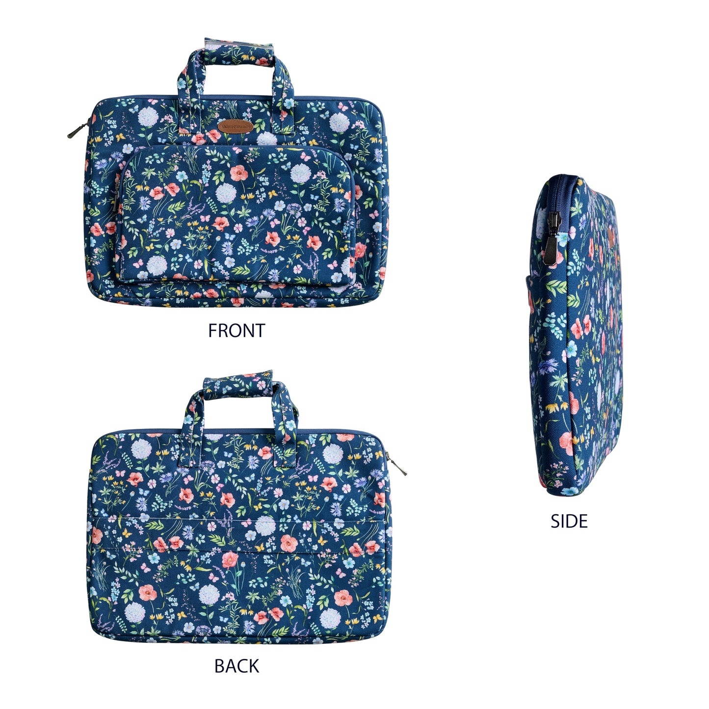 Maison d' Hermine Laptop Bag with Front Pocket Upto 15.5 inch Laptop Tablet
